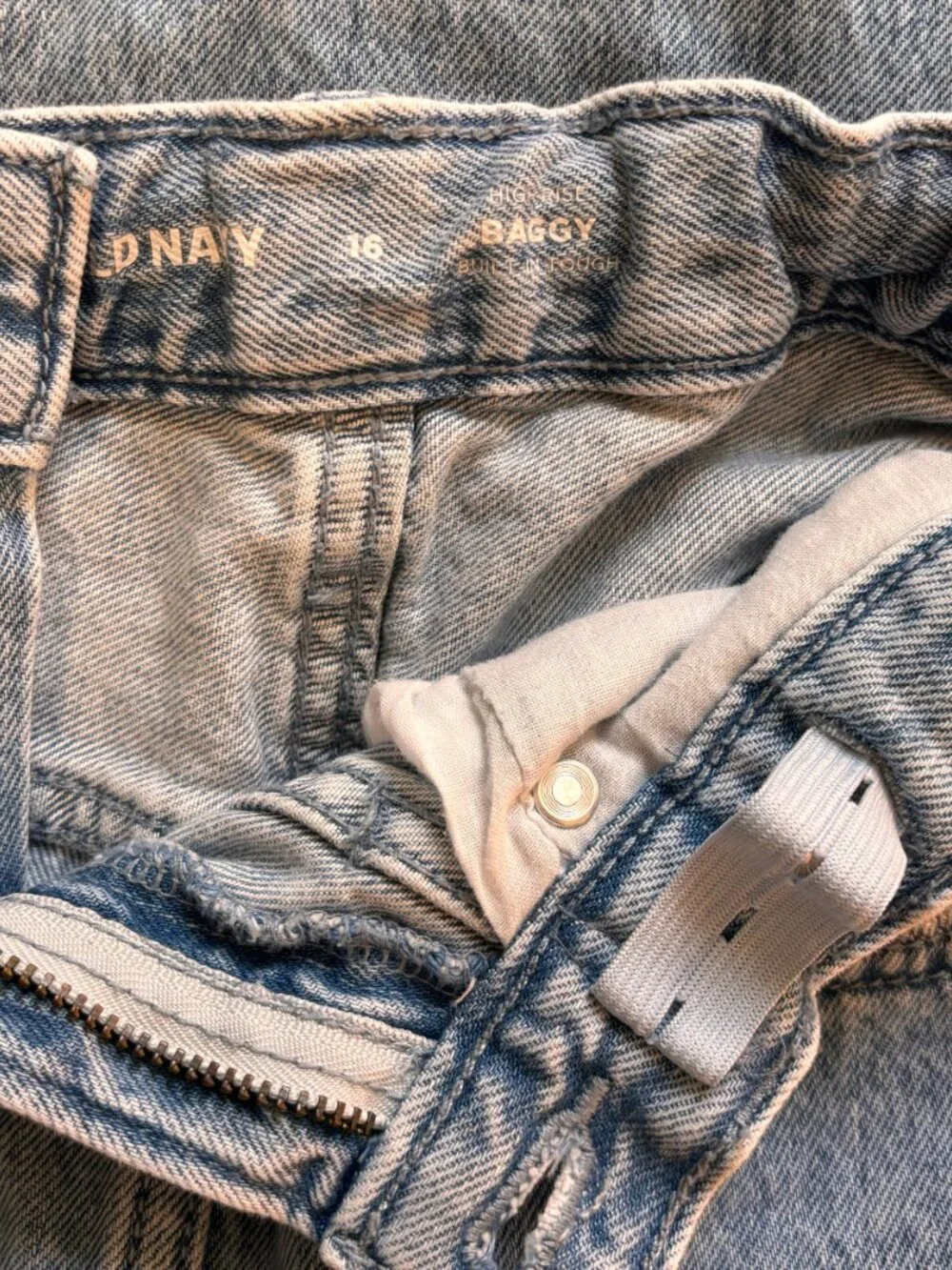 Old Navy Girls High Rise Baggy Cargo Jeans